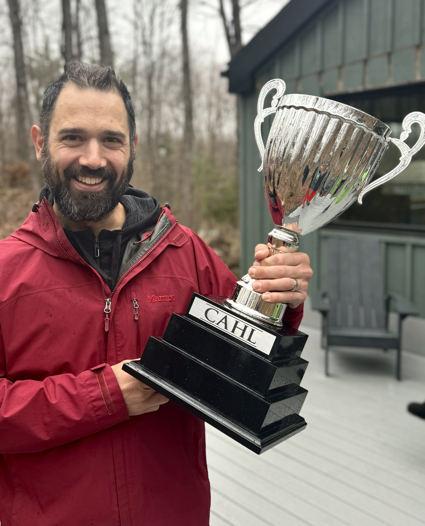Trevor Pilson with the Lauzier Cup
