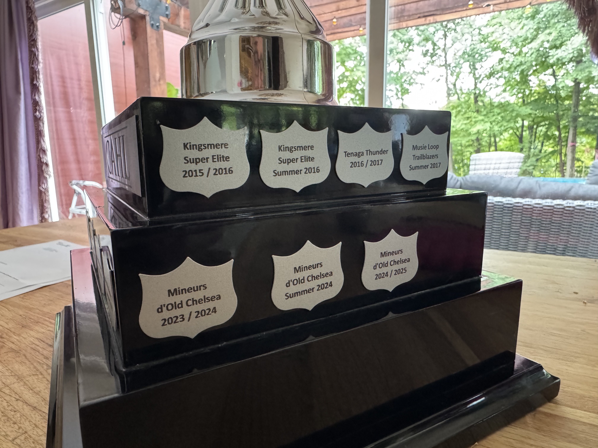 The new CAHL Cup, the Lauzier Cup